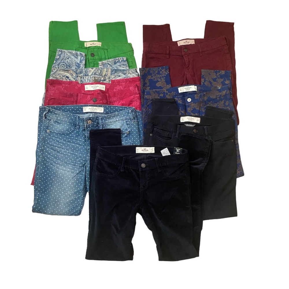 Hollsiter and Abercrombie jeans bundle lots